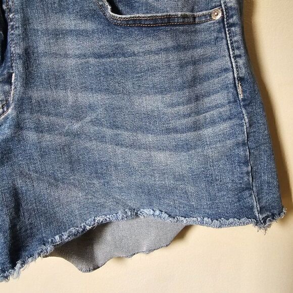 EUC LEVI'S STRAUSS HIGH RISE SHORTS RAW HEM SIZE 12 - W31 - Picture 7 of 16